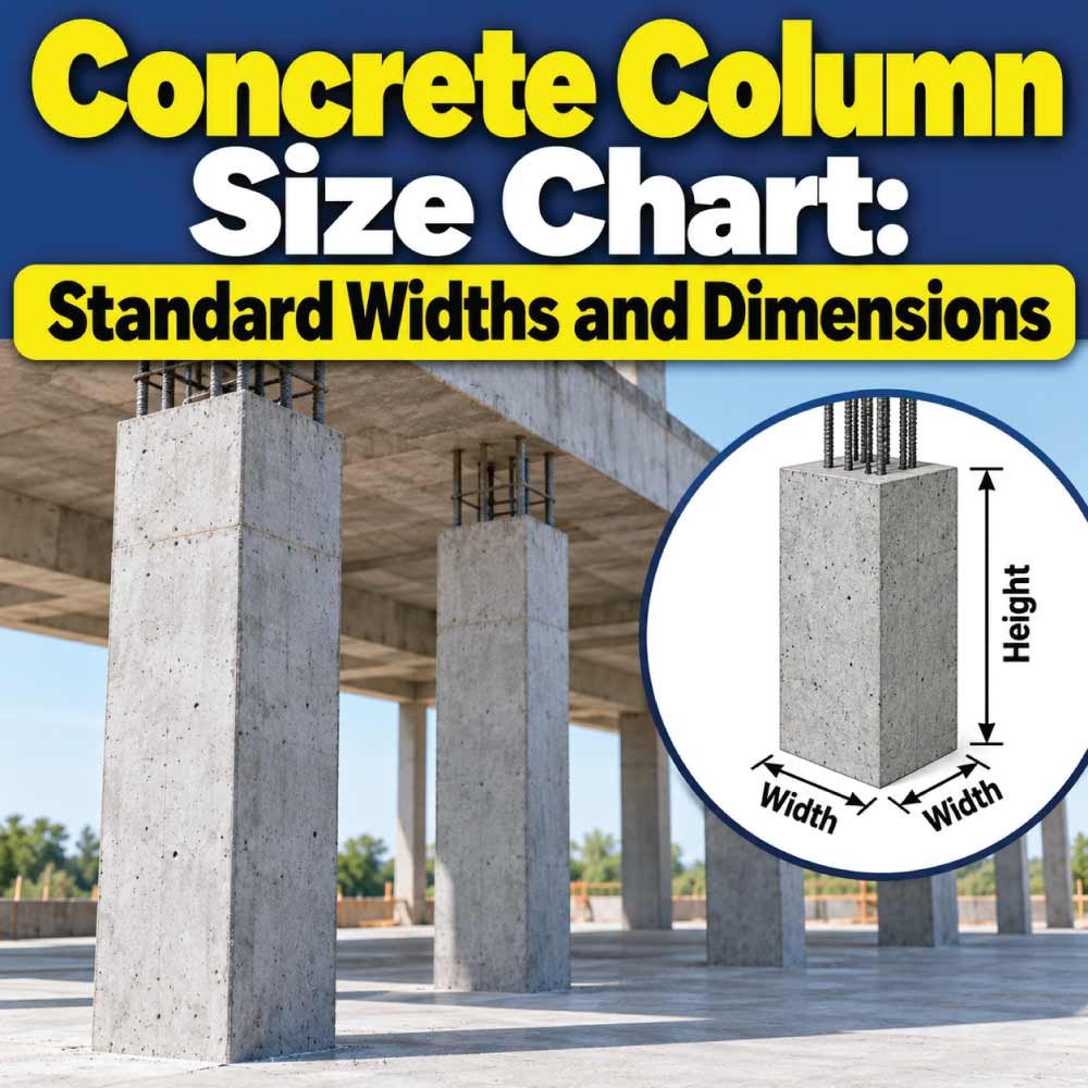 Concrete Column Size Chart