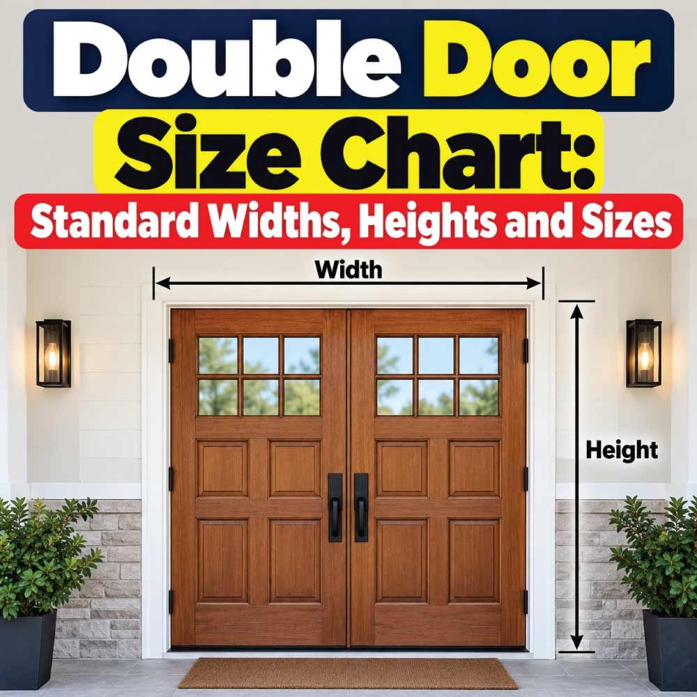 Double Door Size Chart