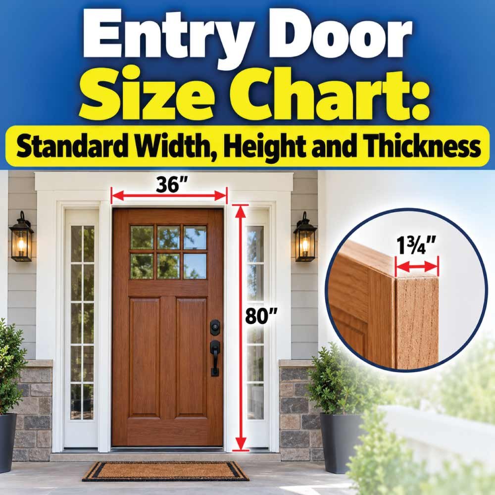Entry Door Size Chart