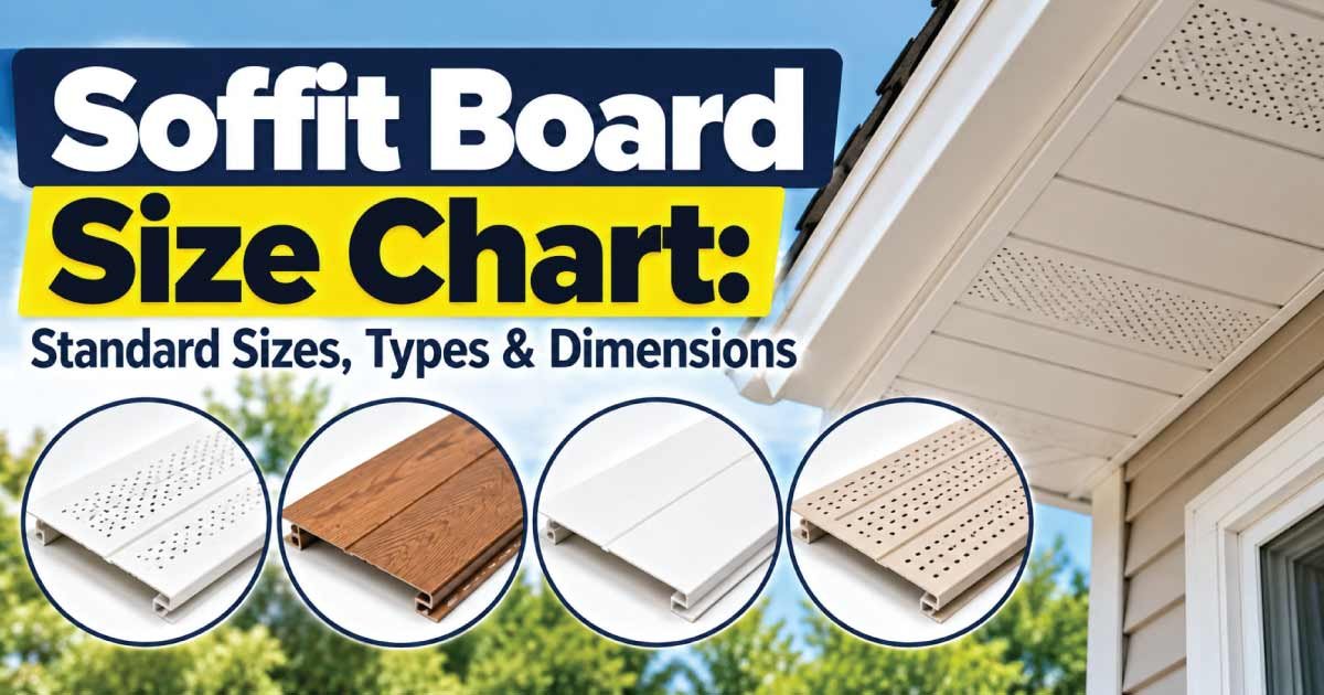 Soffit Board Size Chart