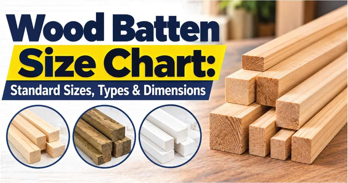 Wood Batten Size Chart: Standard Sizes Explained - Construction Sizes