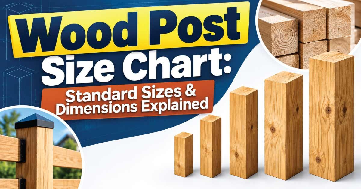 Wood Post Size Chart