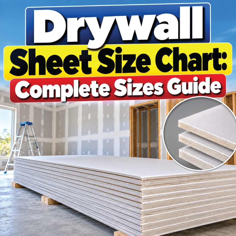Drywall Sheet Size Chart