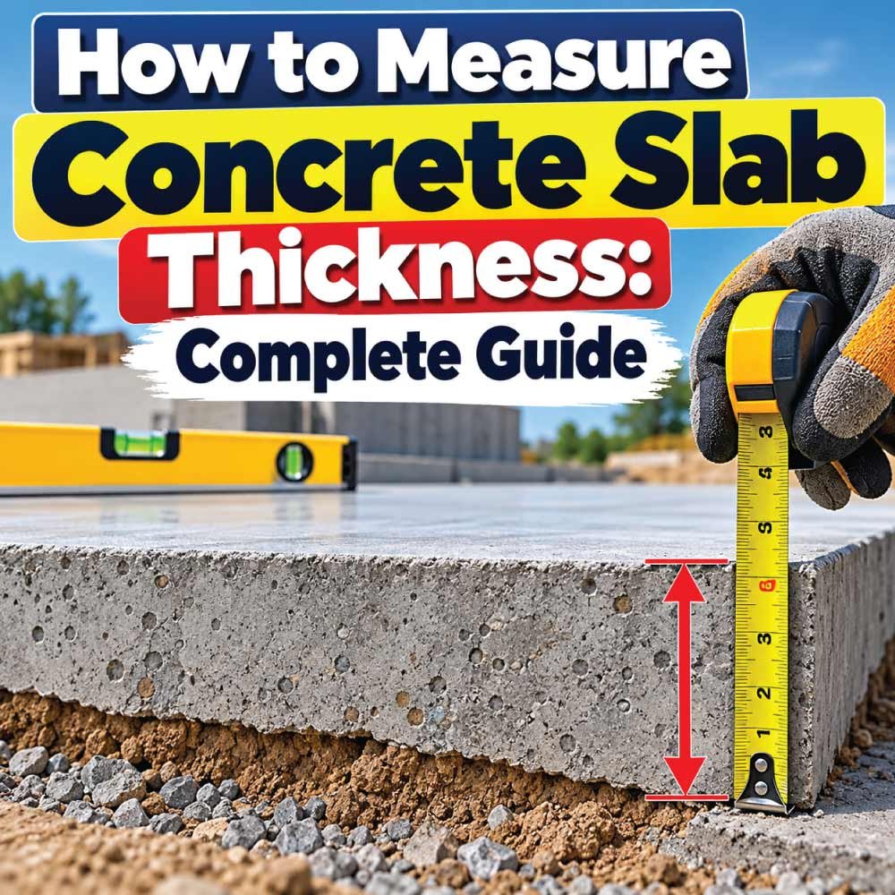 How to Measure Concrete Slab Thickness
